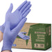 FifthPulse Biodegradable Disposable Nitrile Gloves Violet – 150 Count - Elvoros