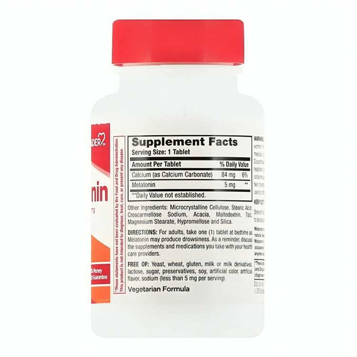 Leader Melatonin Dietary Supplement Tablets