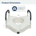 Drive Medical PreserveTech Secure Lock Raised Toilet Seat - 5" Height - Elvoros