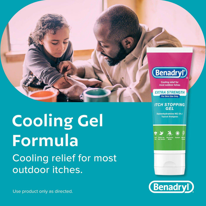 Benadryl Extra Strength Anti-Itch Topical Analgesic Gel - 3.5 fl oz - Elvoros