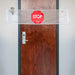 NY Ortho Door Guard Stop Sign Banner with Alarm