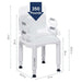 Drive Medical Premium Series Shower Chair with Back and Arms - Elvoros