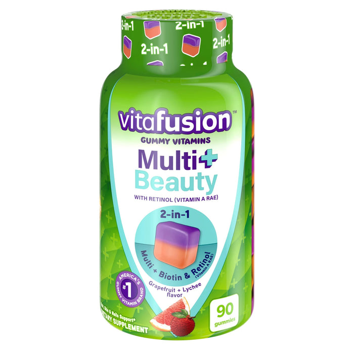 Vitafusion Multi+ Beauty Multivitamin Gummy Grapefruit + Lychee
