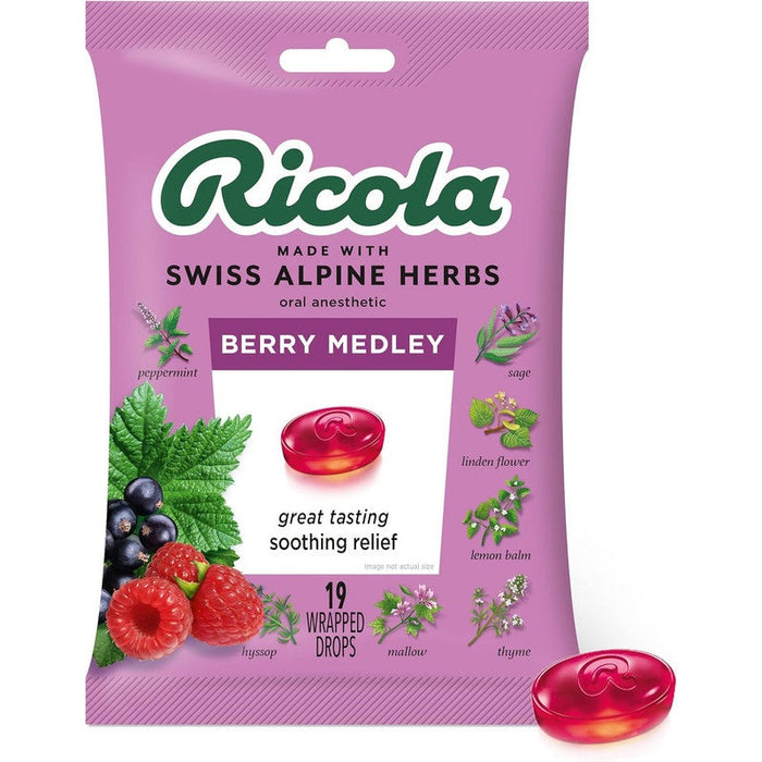 Ricola Berry Medley Cough Drops Lozenge