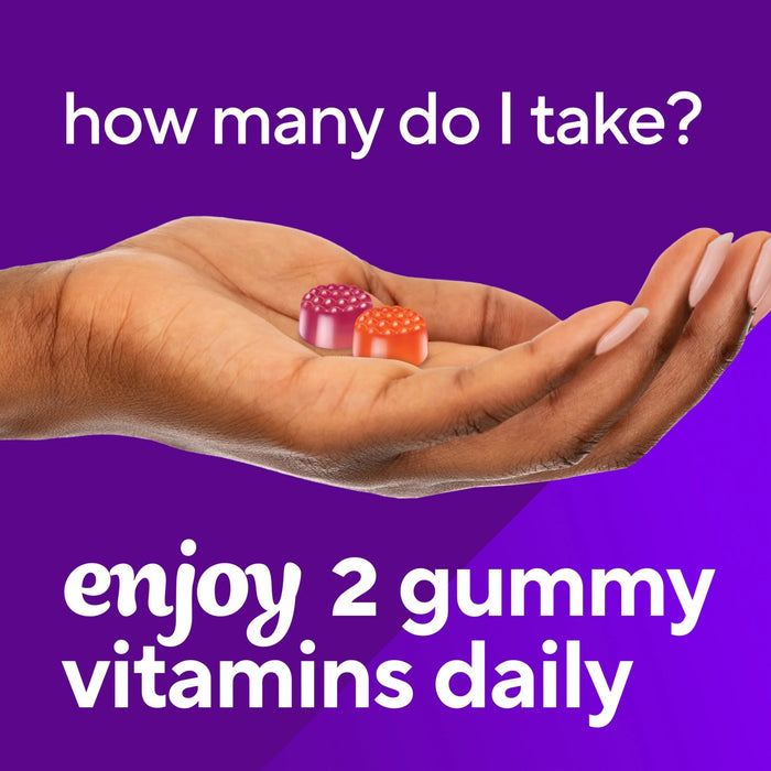 Vitafusion 50mcg Vitamin D3 Gummy Vitamins Berry and Peach