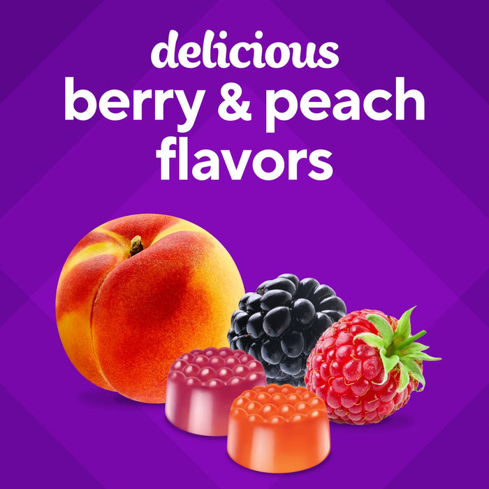 Vitafusion 50mcg Vitamin D3 Gummy Vitamins Berry and Peach