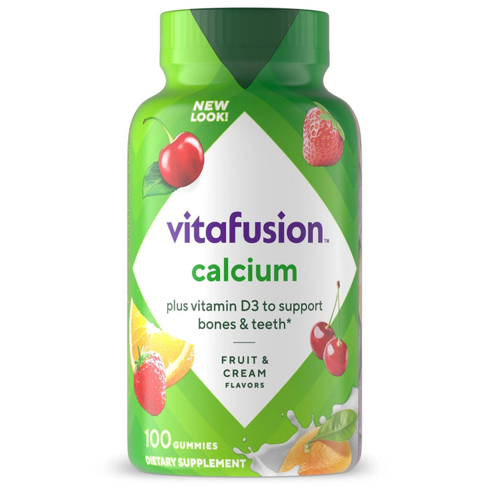 Vitafusion Calcium + Vitamin D3 Supplement Gummy Fruit and Cream