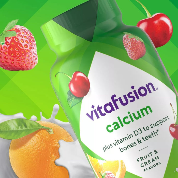 Vitafusion Calcium + Vitamin D3 Supplement Gummy Fruit and Cream