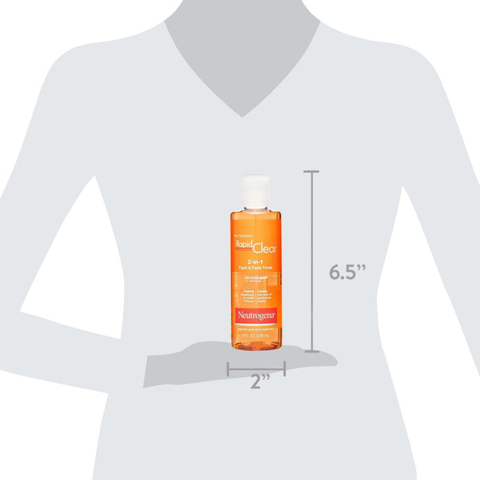 Neutrogena Rapid Clear 2-In-1 Fight & Fade Acne Toner - 8 fl oz - Elvoros