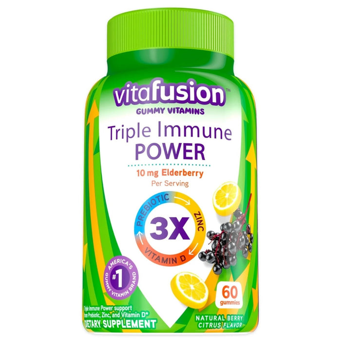 Vitafusion Triple Immune Power Gummy Vitamin Berry Citrus