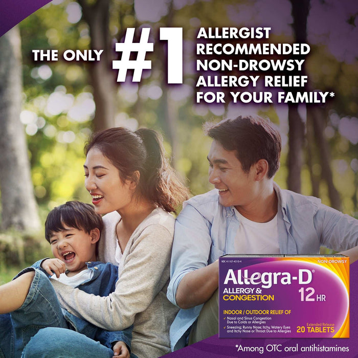 Allegra-D Allergy & Congestion Non-Drowsy 12-Hour Tablets