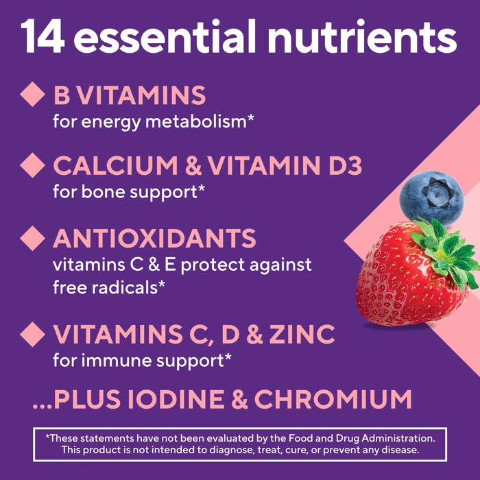 Vitafusion Women's Multivitamins Gummies Berry