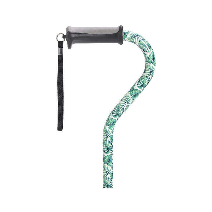 Drive Medical Adjustable Height Offset Handle Cane with Gel Hand Grip - Elvoros