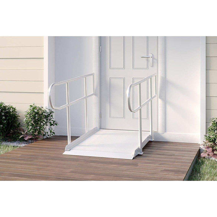 Rampit USA Empower Series Semi-Portable Curb Ramp with Handrails - Elvoros