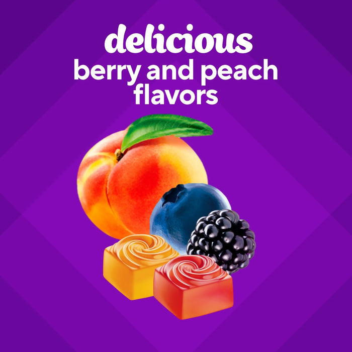 Vitafusion Sugar-Free Fiber Well Fit Gummies Supplement Berry and Peach