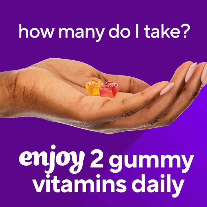 Vitafusion Sugar-Free Fiber Well Fit Gummies Supplement Berry and Peach