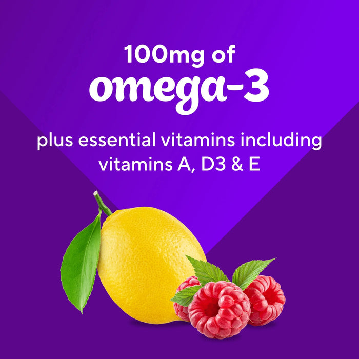 Vitafusion Omega-3 Gummy Vitamins Berry and Lemonade