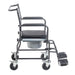 Drive Medical Upholstered Drop Arm Wheeled Commode - Elvoros