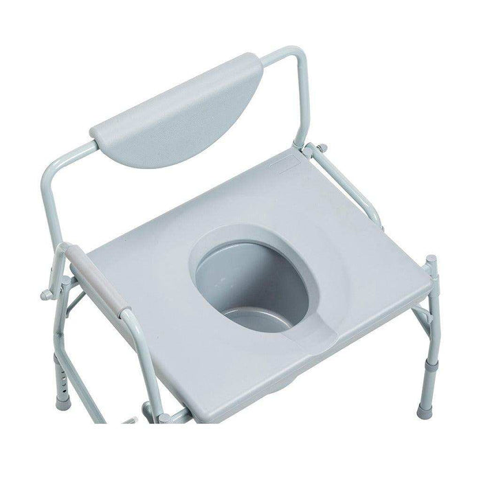 Drive Medical Bariatric Drop Arm Bedside Commode Chair - Elvoros