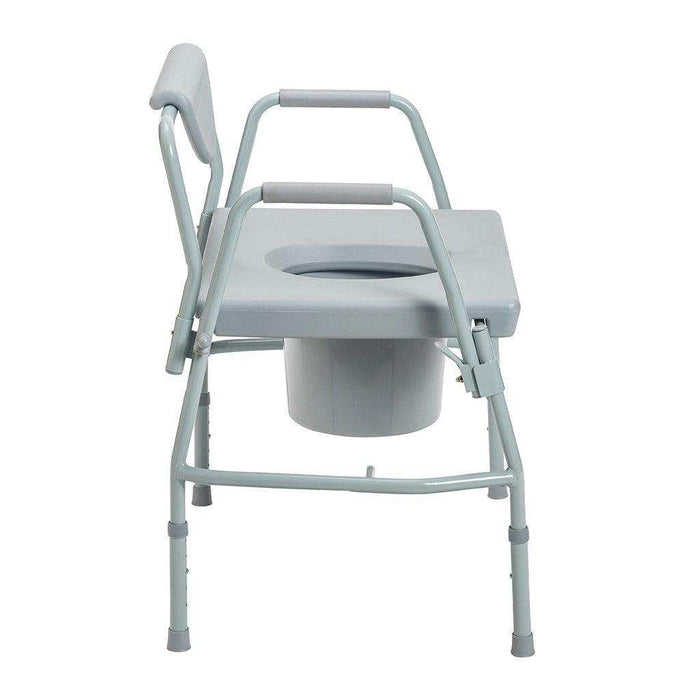Drive Medical Bariatric Drop Arm Bedside Commode Chair - Elvoros