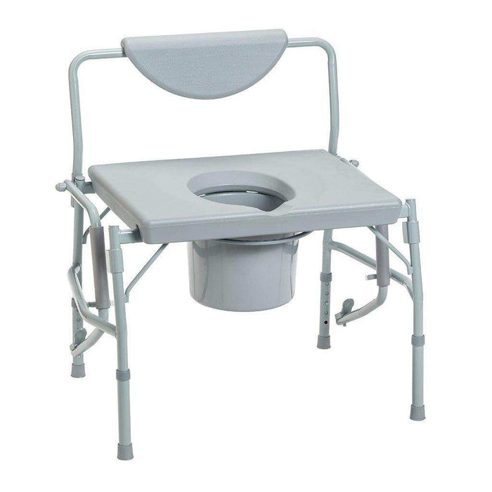 Drive Medical Bariatric Drop Arm Bedside Commode Chair - Elvoros