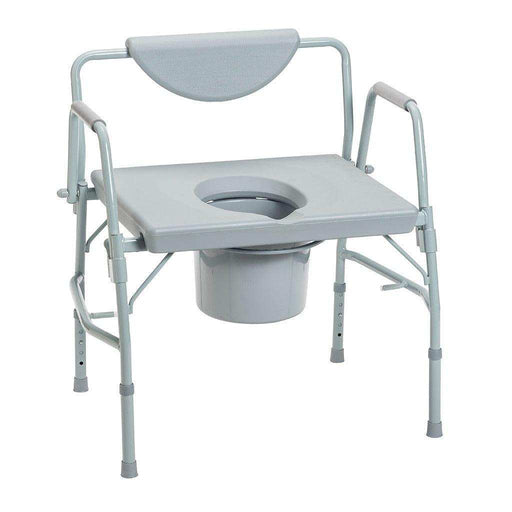 Drive Medical Bariatric Drop Arm Bedside Commode Chair - Elvoros