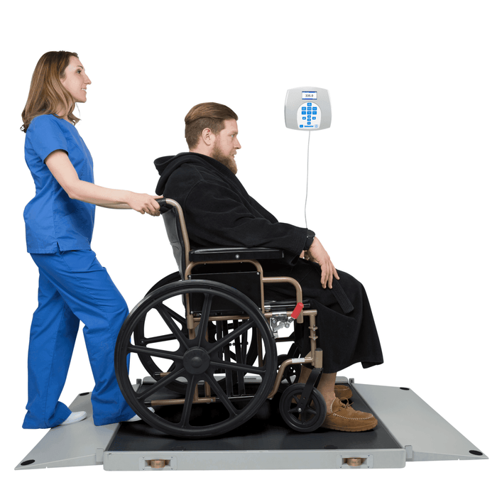 Health o Meter Digital Wheelchair Dual Ramp Scale with Extra Large Platform