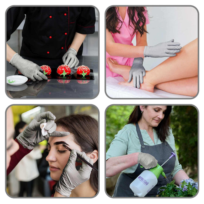 WeCare Pearlescent Chrome Disposable Nitrile Gloves - Elvoros