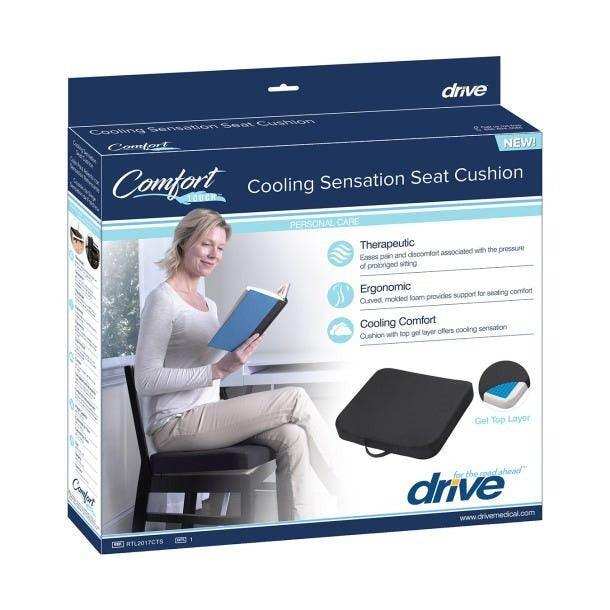 Drive Medical Comfort Touch Cooling Sensation Seat Cushion - Elvoros