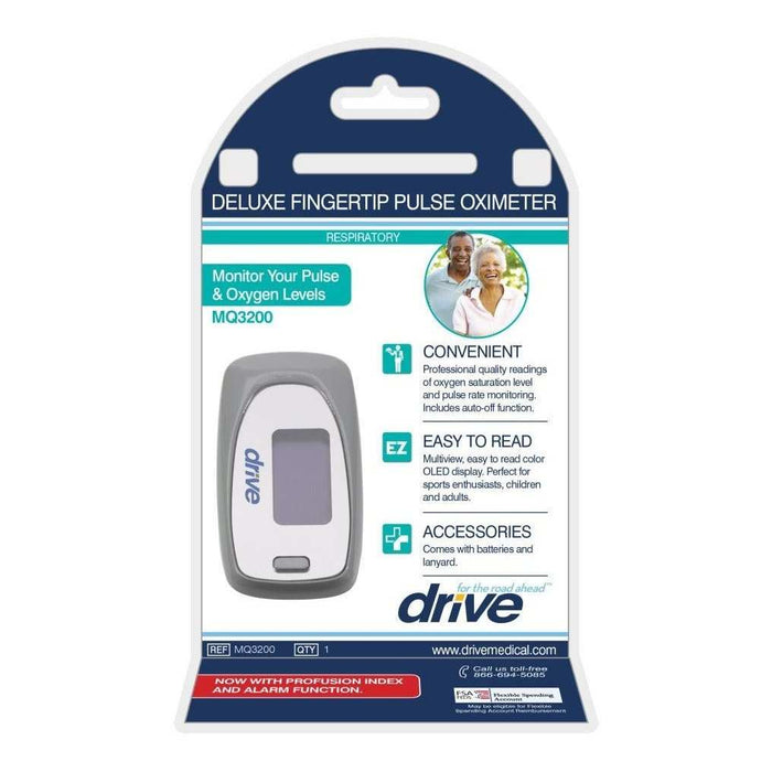 Drive Medical View SPO2 Deluxe Pulse Oximeter - Elvoros
