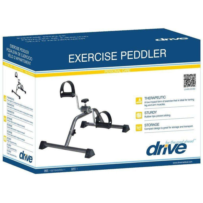 Drive Medical Exercise Peddler with Attractive Silver Vein Finish - Elvoros