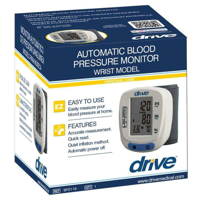 Drive Medical Automatic Blood Pressure Monitor Wrist Model - Elvoros