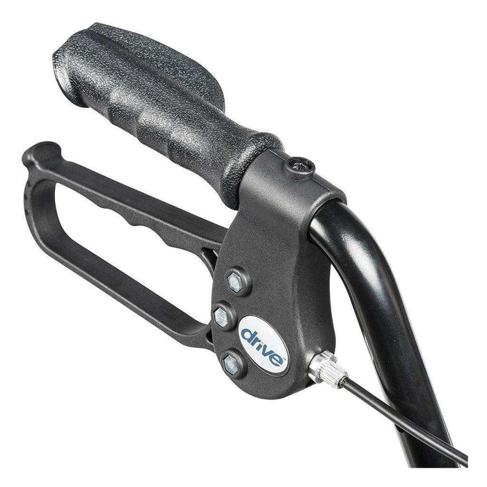 Drive Medical Rollator Walker with Folding Back Support & Padded Seat - Elvoros