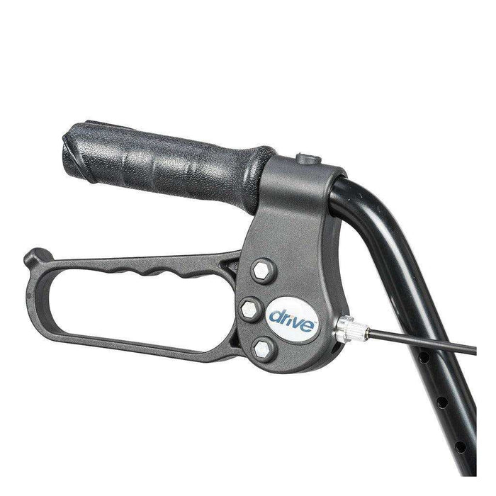 Drive Medical Rollator Walker with Folding Back Support & Padded Seat - Elvoros