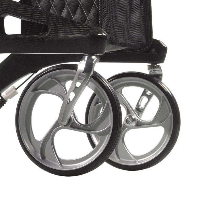 Drive Medical Nitro Elite CF Carbon Fiber Rollator Walker - Black - Elvoros