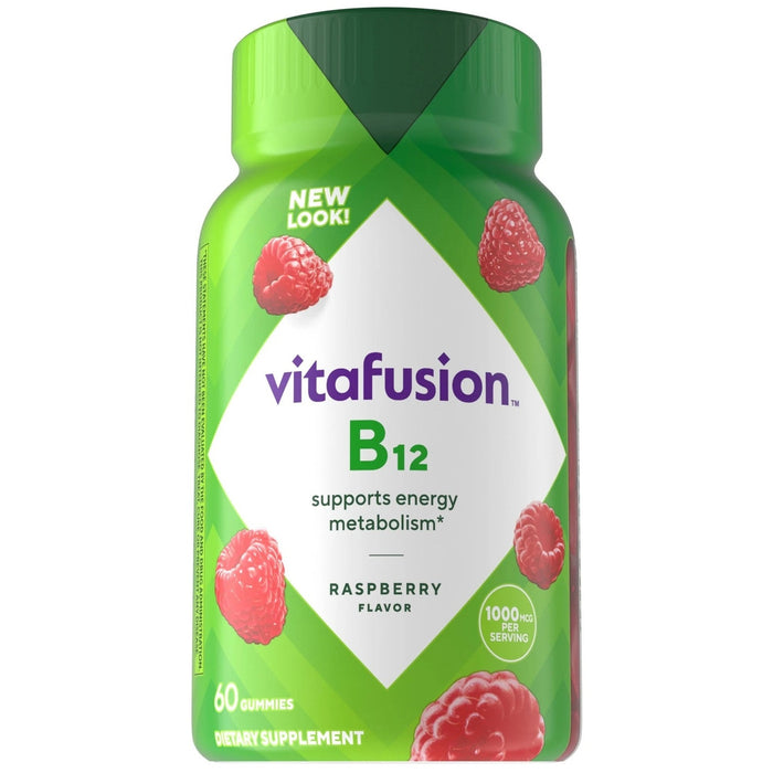 Vitafusion Vitamin B12 Gummy Energy Vitamin Raspberry