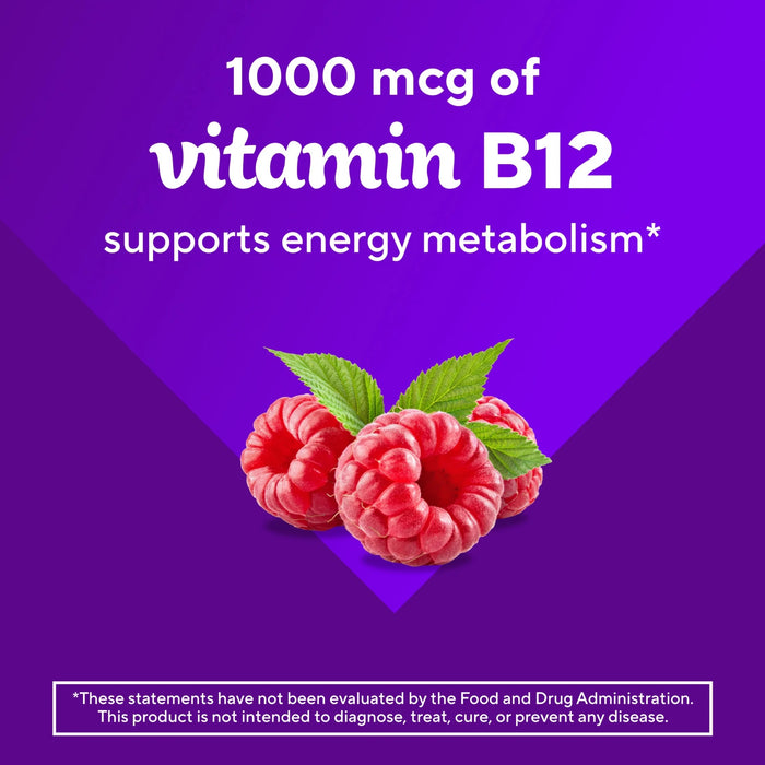 Vitafusion Vitamin B12 Gummy Energy Vitamin Raspberry