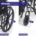 Medacure Wings Bariatric Wheelchair for Adults - 500 lb. Weight Capacity - Elvoros
