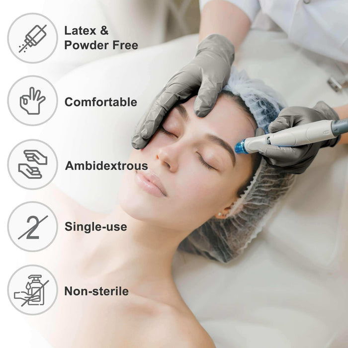 WeCare Pearlescent Chrome Disposable Nitrile Gloves - Elvoros