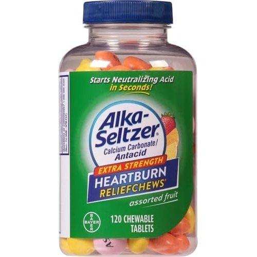 Alka-Seltzer Extra Strength Heartburn ReliefChews Tablets - 120 Ct - Elvoros