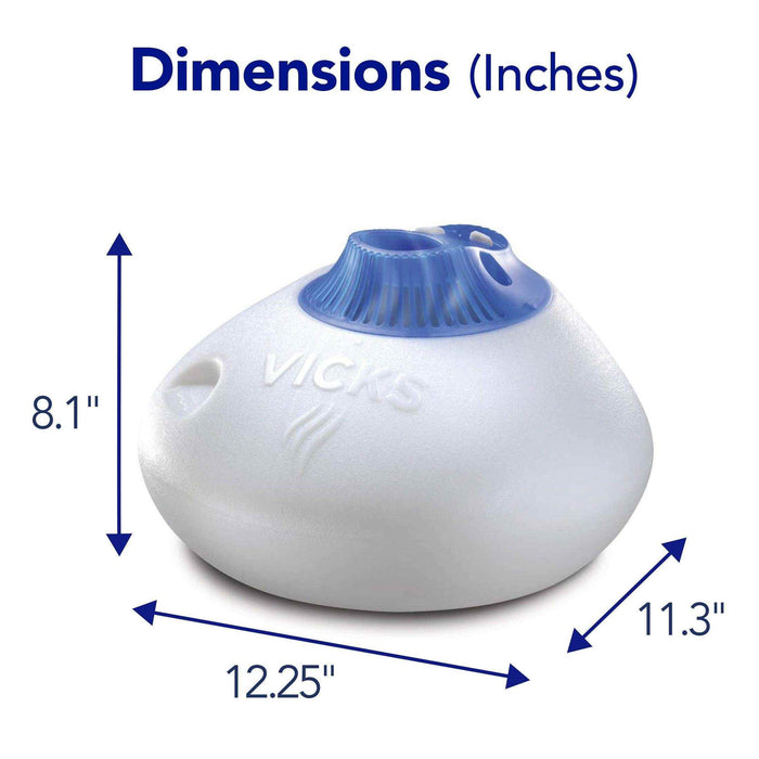Vicks Warm Steam Vaporizer Humidifier with Night Light - 1.5 Gal - Elvoros