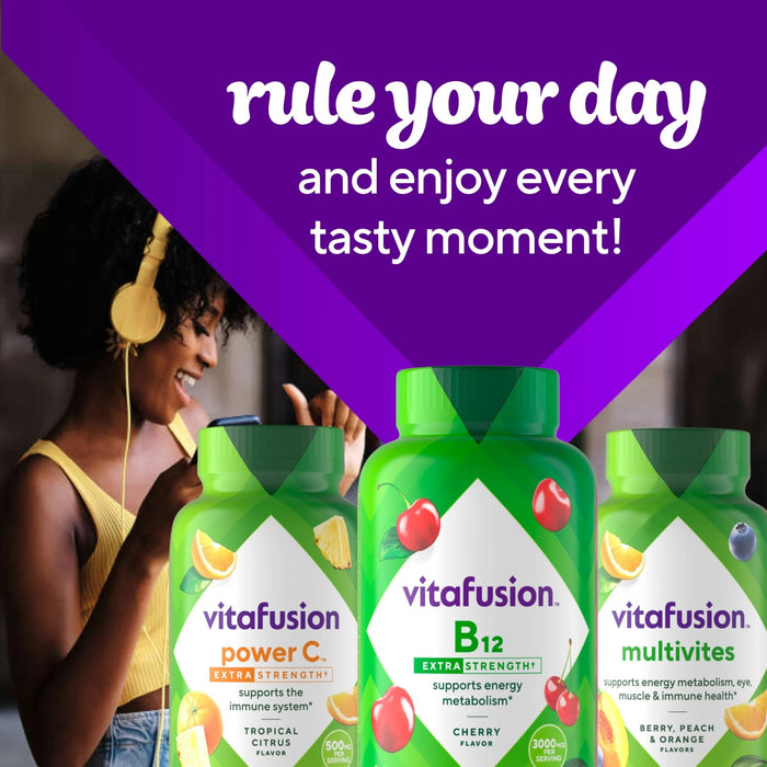 Vitafusion Extra Strength Vitamin B-12 3000Mcg Gummy Cherry