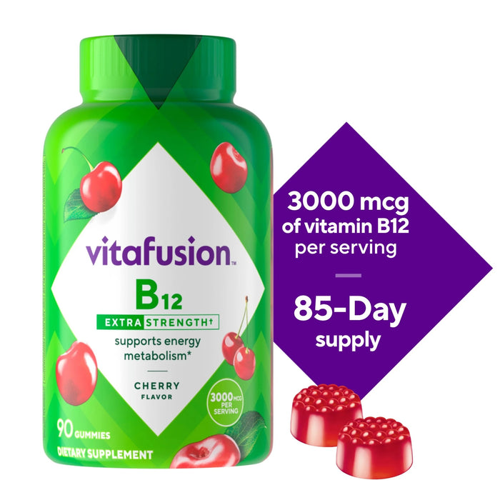 Vitafusion Extra Strength Vitamin B-12 3000Mcg Gummy Cherry