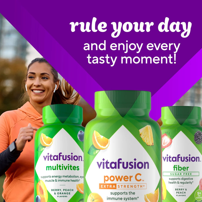 Vitafusion Power C Extra Strength Vitamin C Gummies Tropical Citrus