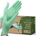 FifthPulse Biodegradable Disposable Nitrile Gloves Green – 150 Count - Elvoros