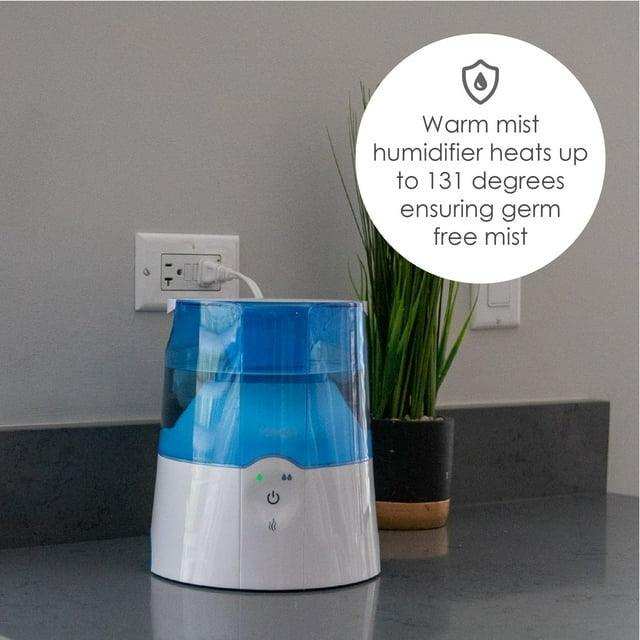 Crane Warm Mist Humidifier 2 Speed Settings - 0.5 Gal. - Elvoros