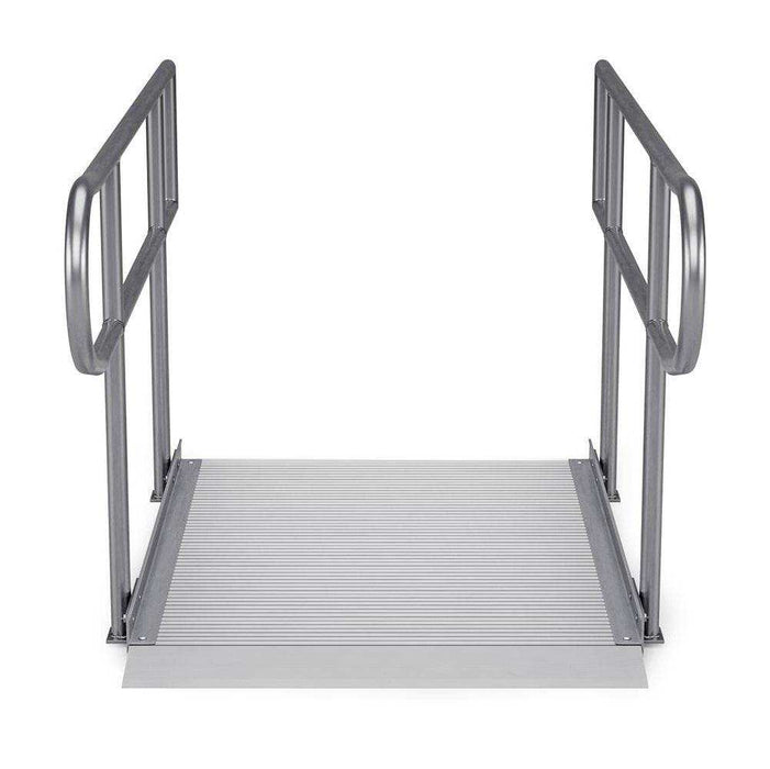 Rampit USA Empower Series Semi-Portable Curb Ramp with Handrails - Elvoros