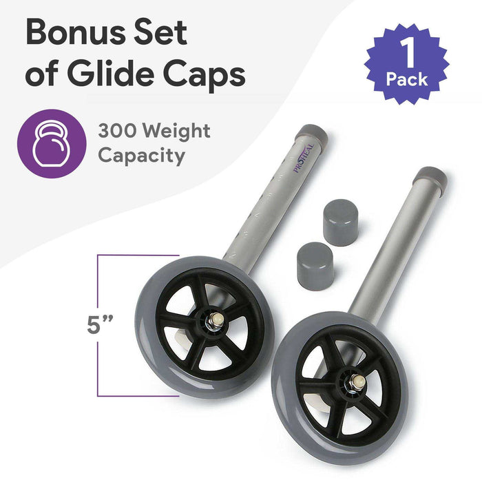 ProHeal 5" Walker Wheel Replacement - Elvoros
