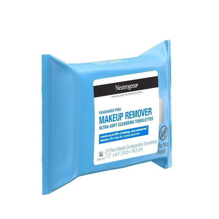 Neutrogena Makeup Remover Towelettes Fragrance Free - 25 ct - Elvoros