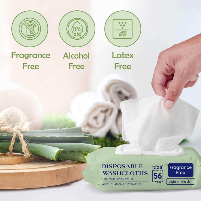 Large Full Body Wet Wipes for Adults - Elvoros